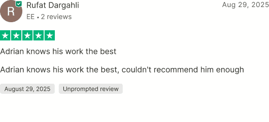 Trustpilot review screenshot